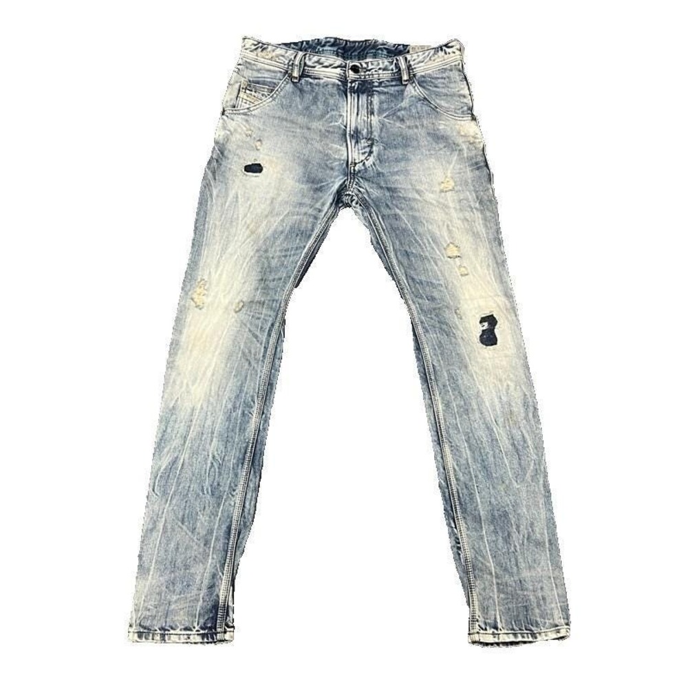 Diesel Krooley Jeans Mens 32x20 Blue Regular Slim Carrot